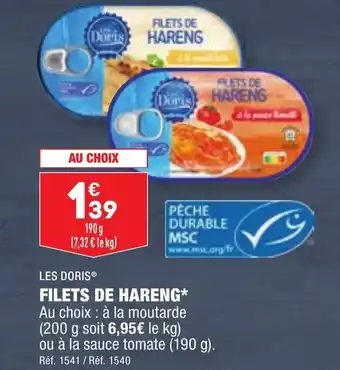 ALDI FILETS DE HARENG* offre