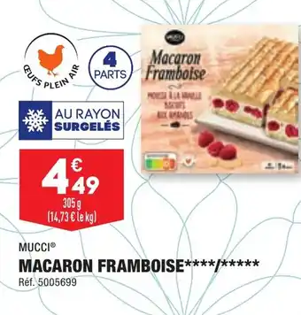 ALDI MACARON FRAMBOISE offre