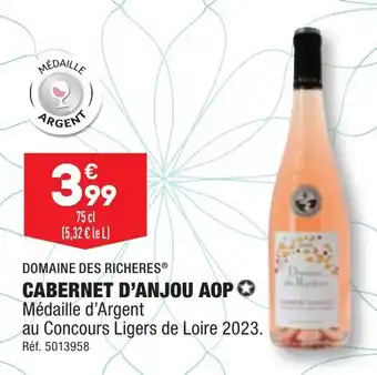 ALDI CABERNET D'ANJOU AOP offre