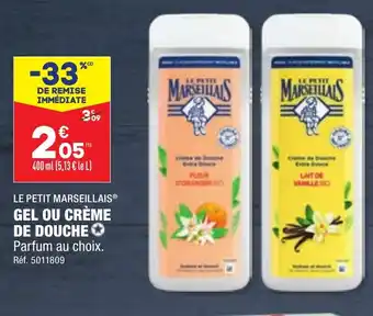 ALDI GEL OU CRÈME DE DOUCHE offre