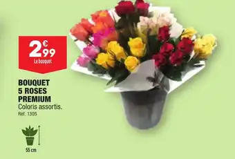 ALDI BOUQUET 5 ROSES PREMIUM offre