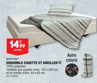 ALDI ENSEMBLE COUETTE ET OREILLER ✪ offre