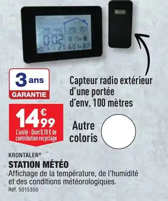 ALDI STATION MÉTÉO offre