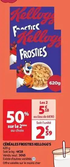 Auchan Supermarché Kellogg's - céréales frosties offre