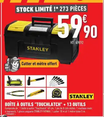 Brico Cash Boîte à Outils offre