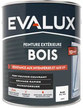 Brico Dépôt PEINTURE BOIS ACRYLIQUE 2,5 L offre
