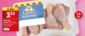 Lidl Pilons de poulet offre