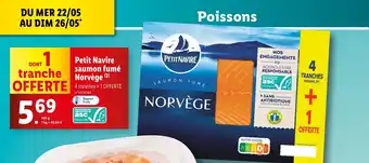 Lidl Petit Navire saumon fumé Norvège (2) offre