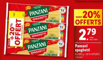 Lidl Panzani spaghetti offre