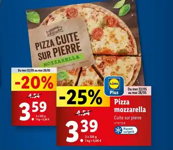 Lidl Pizza mozzarella offre