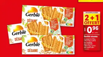 Lidl Gerblé sésame offre