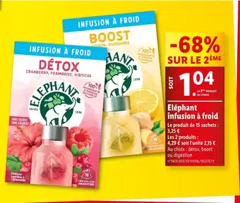 Lidl Eléphant infusion à froid offre