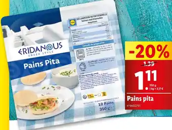 Lidl Pains pita offre