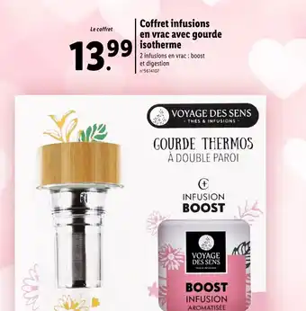 Lidl Coffret infusions en vrac avec gourde isotherme offre