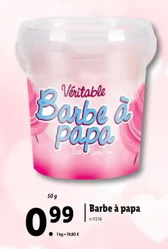 Lidl Barbe à papa offre