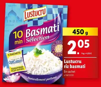 Lidl Lustucru riz basmati offre