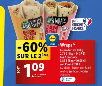 Lidl Wraps (2) offre