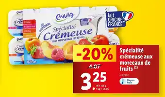 Lidl Spécialité Crémeuse aux morceaux de fruits offre