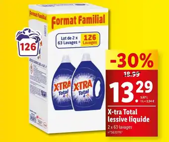 Lidl X-tra Total lessive liquide offre