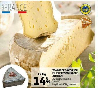 Auchan Auchan tomme de savoie igp filière responsable offre