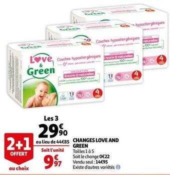 Auchan Love and green changes offre