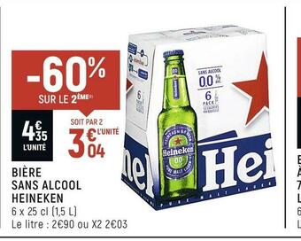 Spar Heineken bière sans alcool offre
