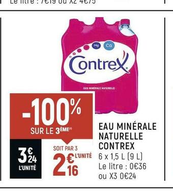 Contrex eau minérale naturelle
