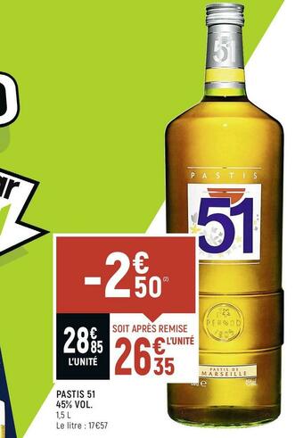 Pastis 51 pastis 45% vol.