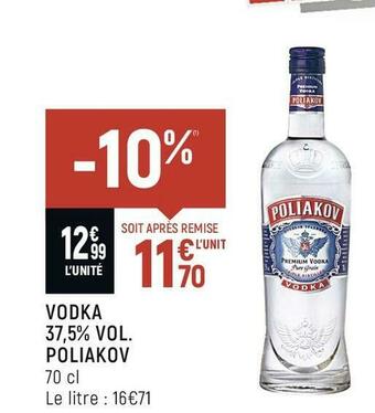 Spar Poliakov vodka 37,5% vol. offre