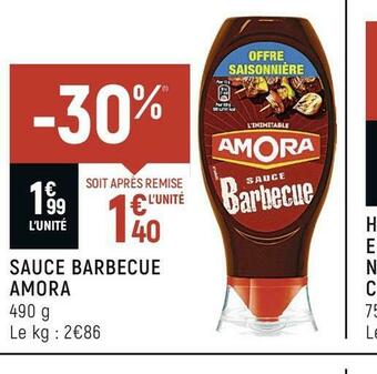 Spar Amora sauce barbecue offre