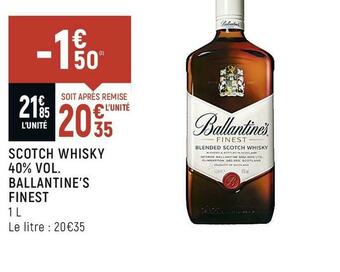 Ballantine’s finest scotch whisky 40% vol.