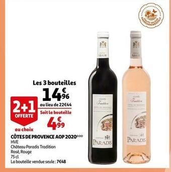 Château paradis tradition côtes de provence aop 2020