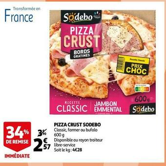 Auchan Sodebo pizza crust offre