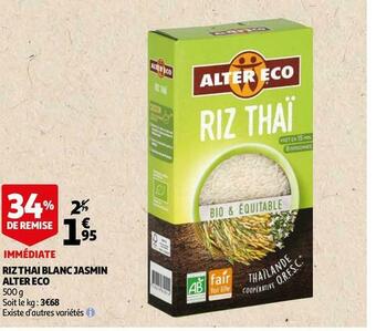 Alter eco riz thai blanc jasmin