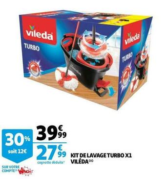 Auchan Kit de lavage turbo x1 viléda offre
