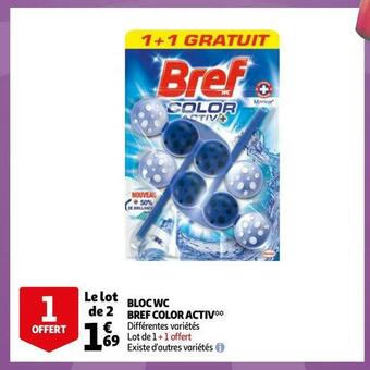Auchan Bref bloc wc color activ offre