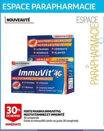 Auchan Forte pharma forte pharma immuvit'4g multivitamines et immunité offre