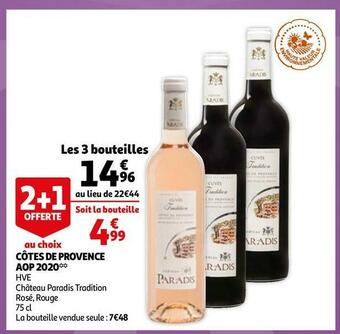 Château paradis tradition côtes de provence aop 2020