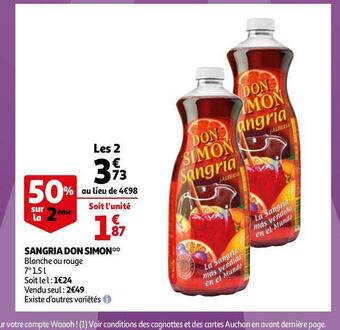 Auchan Don simon sangria offre