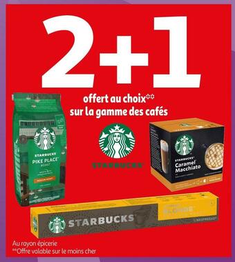 Auchan Starbucks bon plan sur la gamme des cafés offre