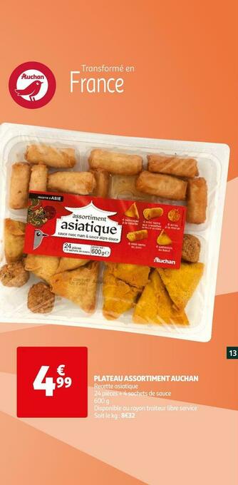 Auchan Auchan plateau assortiment offre