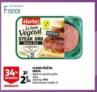 Auchan Herta le bon végétal offre