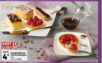 Auchan Assortiment de 4 petits gâteaux offre