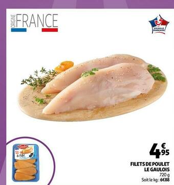 Auchan Le gaulois filets de poulet offre