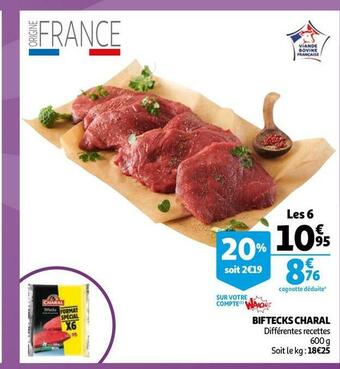 Auchan Charal biftecks offre