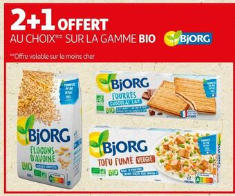 Auchan Bjorg bon plan sur la gamme bio de la marque bjorg offre