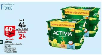 Auchan Activia activia offre