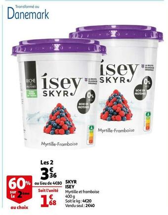 Auchan Isey skyr offre
