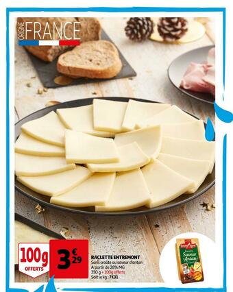 Auchan Entremont raclette offre