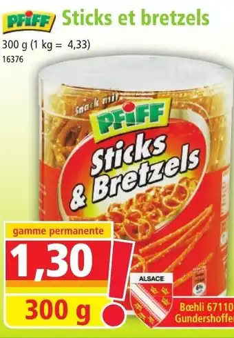 Norma PFIFF Sticks et bretzels offre